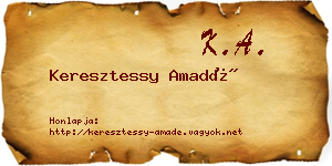Keresztessy Amadé névjegykártya